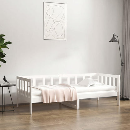 Dormeuse senza Materasso Bianca 80x200 cm Legno Massello Pino - homemem39