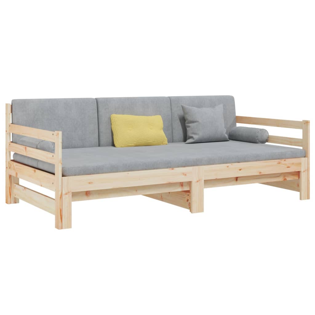 Dormeuse Estraibile 2x(80x200) cm in Legno Massello di Pino | homemem39