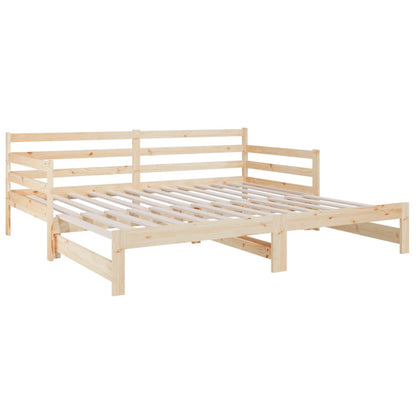 Dormeuse Estraibile 2x(80x200) cm in Legno Massello di Pino | homemem39
