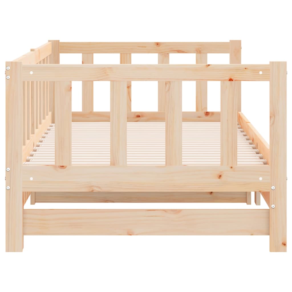 Dormeuse Estraibile 2x(80x200) cm in Legno Massello di Pino | homemem39