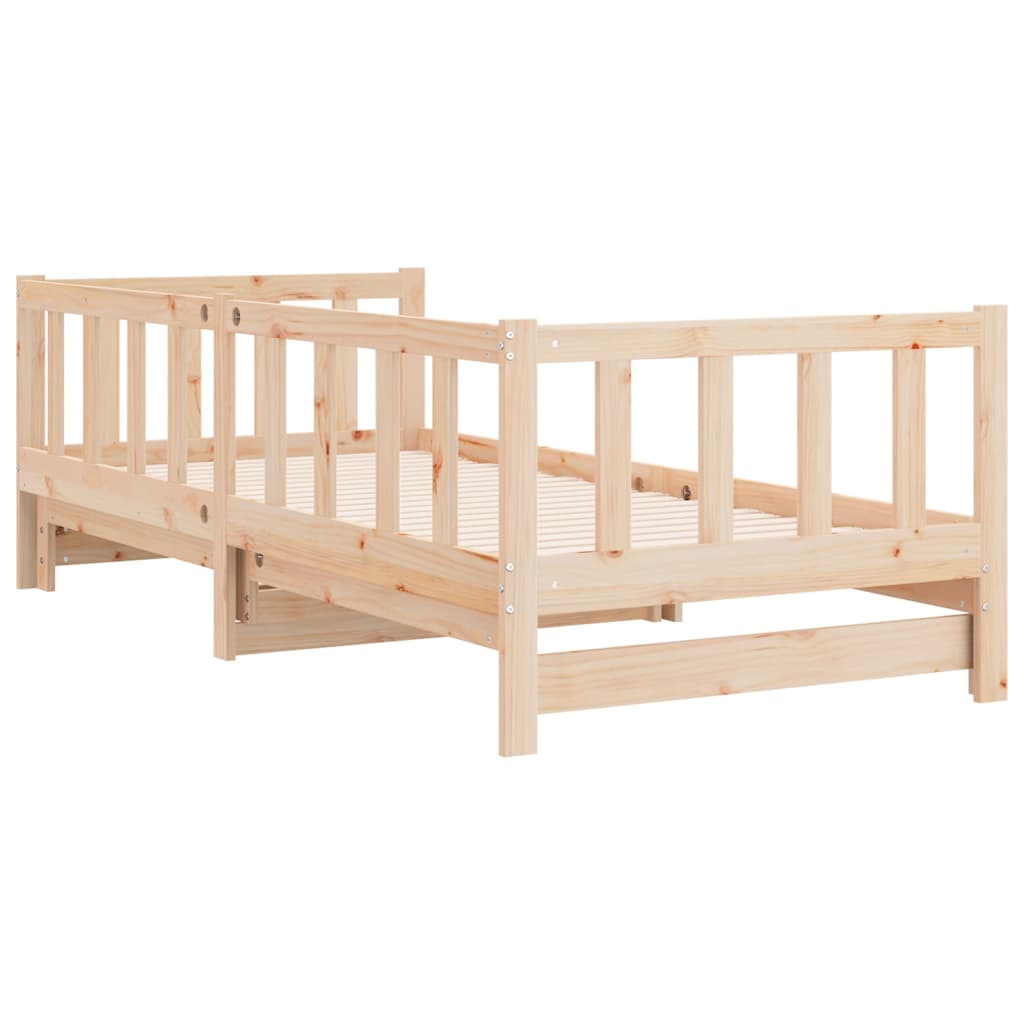 Dormeuse Estraibile 2x(80x200) cm in Legno Massello di Pino | homemem39