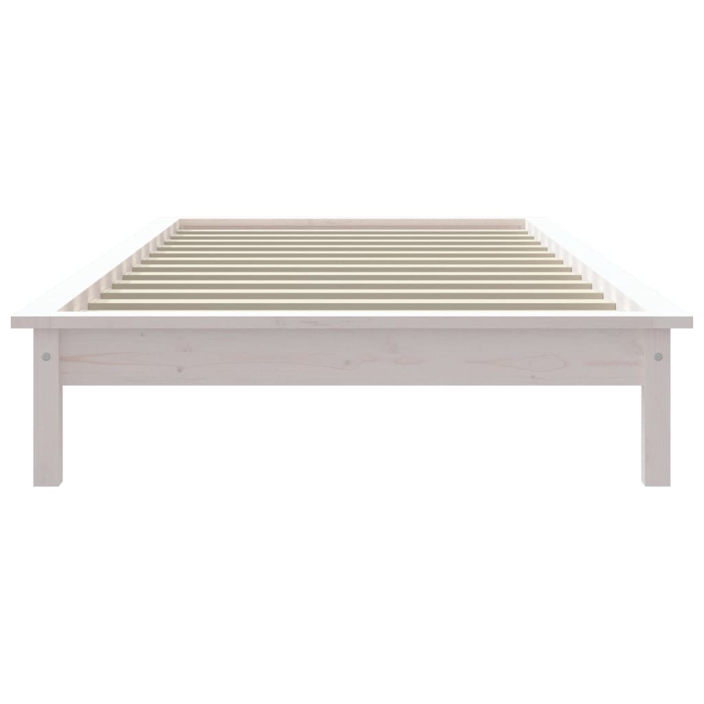 Giroletto Bianco 90x200 cm in Legno Massello di Pino - homemem39