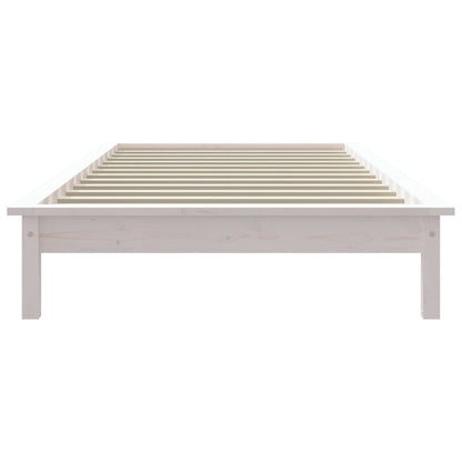 Giroletto Bianco 90x200 cm in Legno Massello di Pino - homemem39