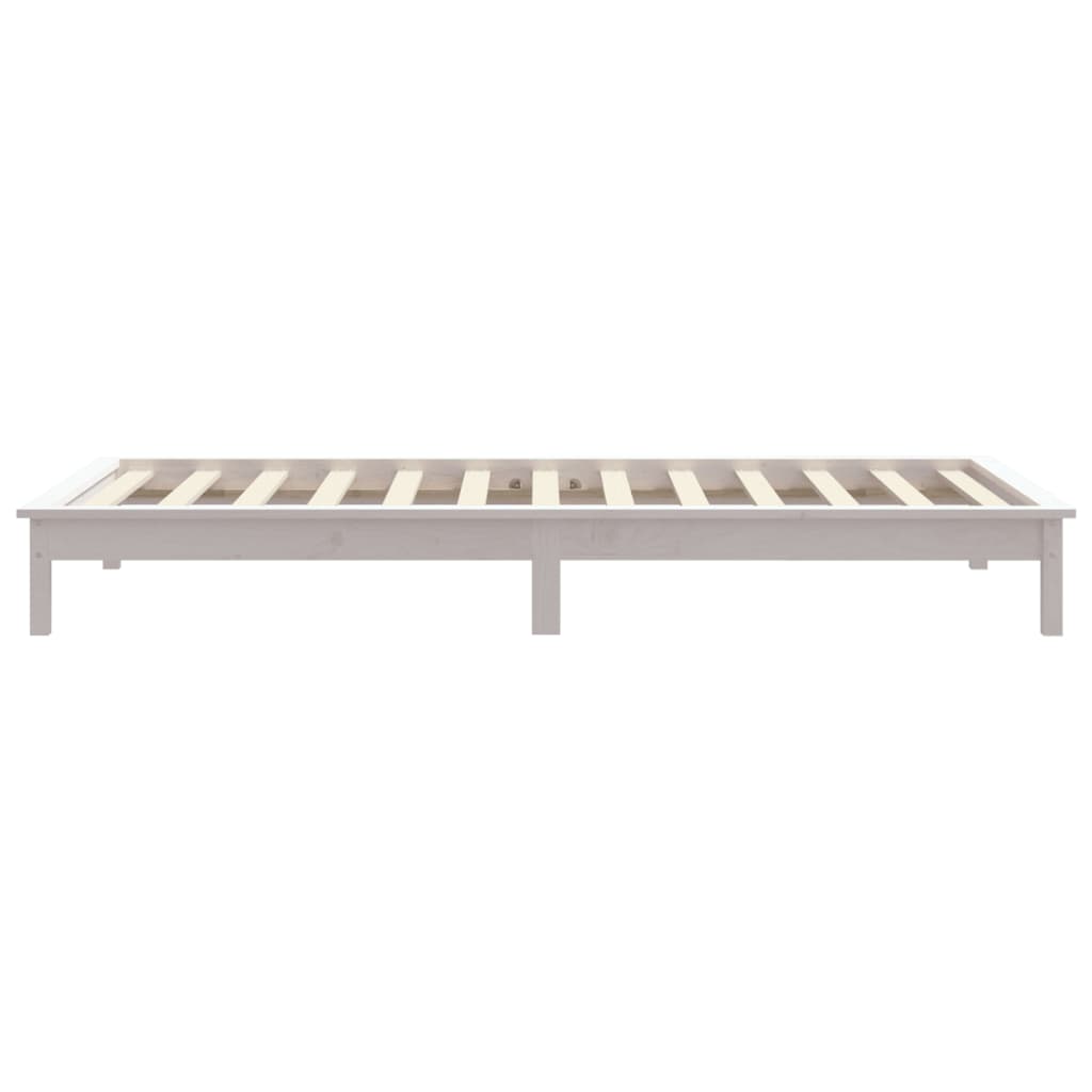Giroletto Bianco 90x200 cm in Legno Massello di Pino - homemem39