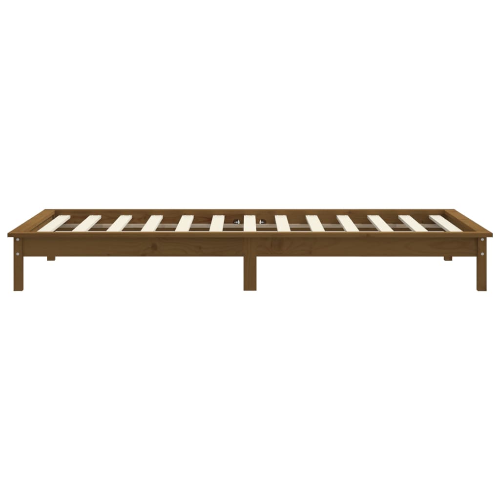 Giroletto senza Materasso Ambra 90x200cm Legno Massello - homemem39
