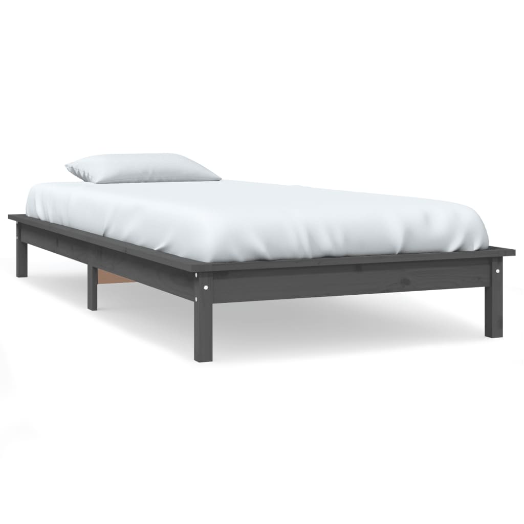 Giroletto Grigio 100x200 cm in Legno Massello di Pino | homemem39