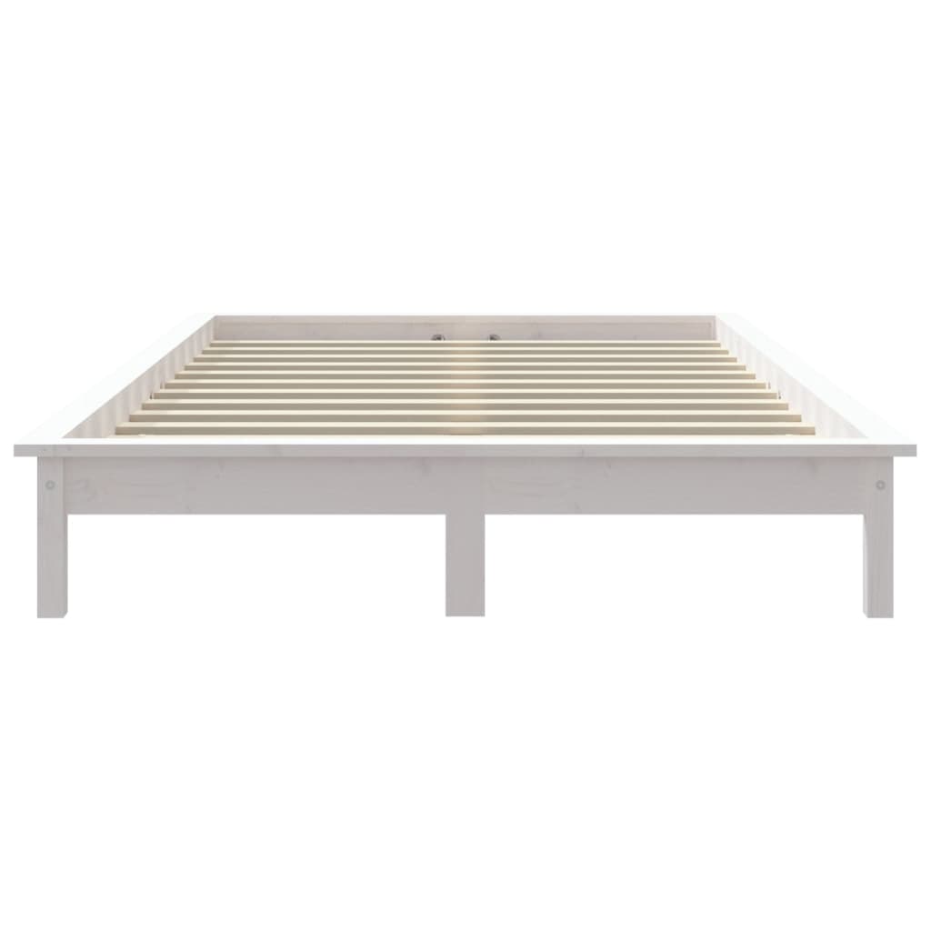Giroletto Bianco 180x200 cm Super King Legno Massello di Pino - homemem39