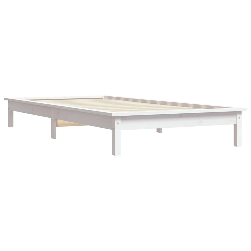 Giroletto Bianco 75x190 cm Small Single Legno Massello di Pino