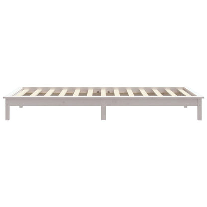 Giroletto Bianco 90x190 cm Single in Legno Massello di Pino - homemem39