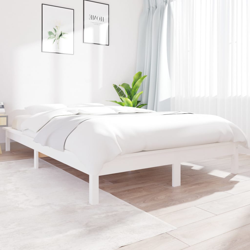 Giroletto Bianco 120x190 cm Small Double Legno Massello di Pino - homemem39