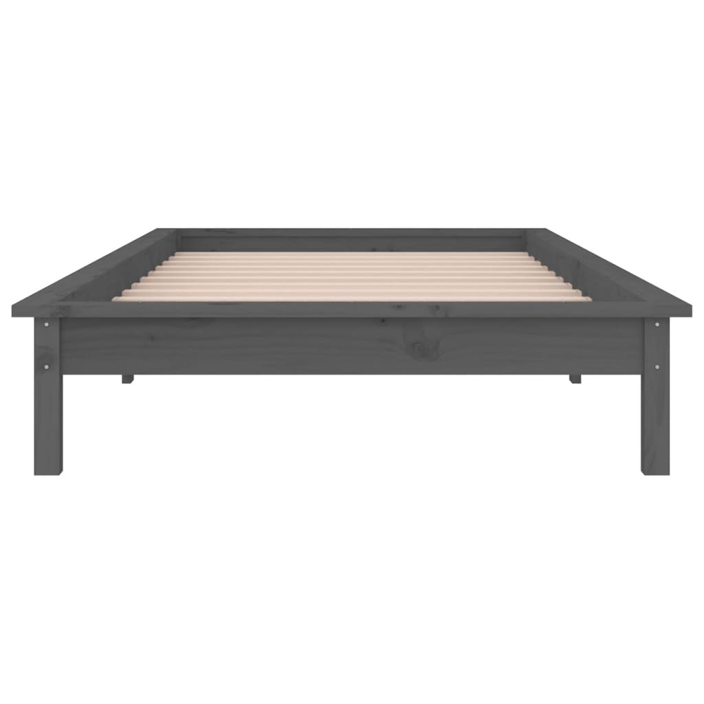 Giroletto con LED Grigio 100x200 cm in Legno Massello | homemem39