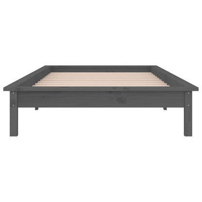 Giroletto con LED Grigio 100x200 cm in Legno Massello | homemem39