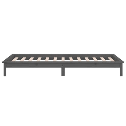 Giroletto con LED Grigio 100x200 cm in Legno Massello | homemem39