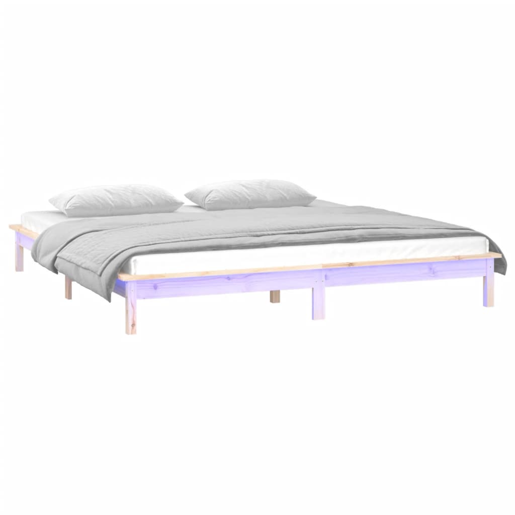 Giroletto con LED 140x200 cm in Legno Massello | homemem39