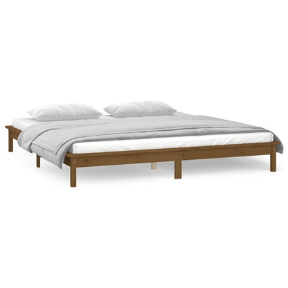 Miele LED bed frame 180x200 cm Super King in Solid Wood