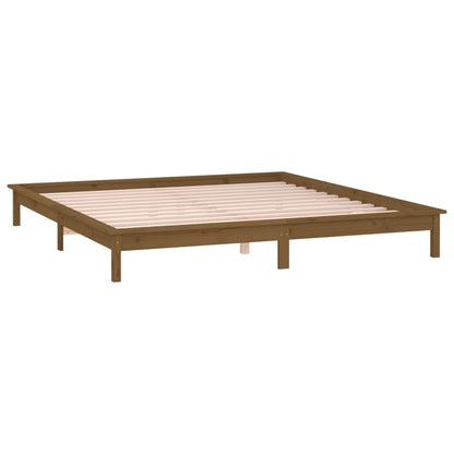 Miele LED bed frame 180x200 cm Super King in Solid Wood