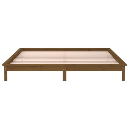 Miele LED bed frame 180x200 cm Super King in Solid Wood