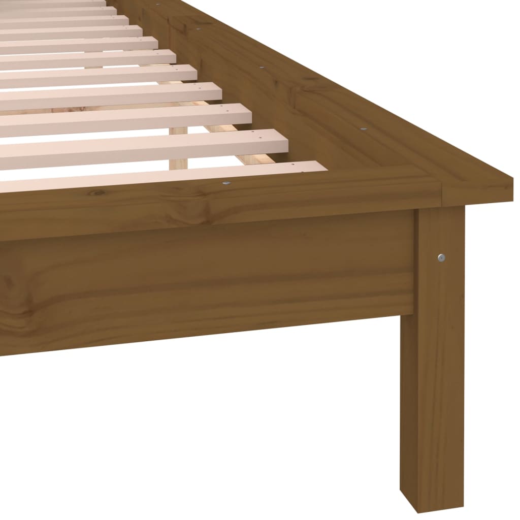 Miele LED bed frame 180x200 cm Super King in Solid Wood