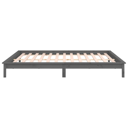 Giroletto LED Grigio 120x190 cm Small Double Legno Massello - homemem39