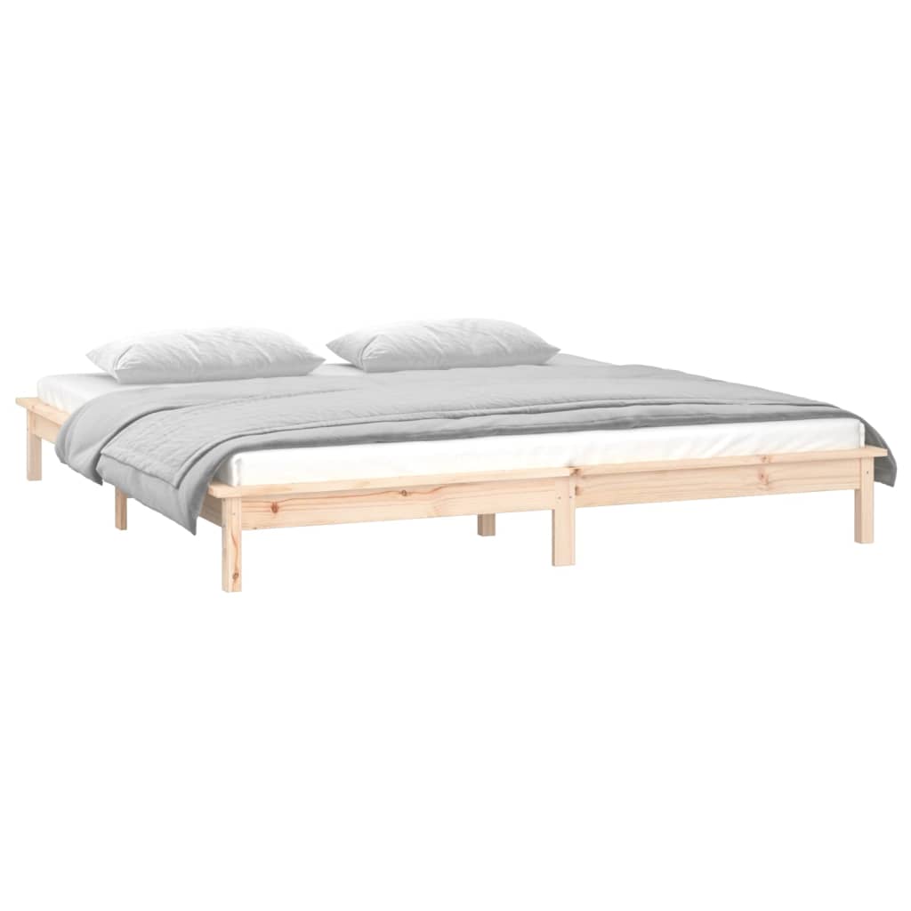 Giroletto con LED 140x190 cm in Legno Massello | homemem39