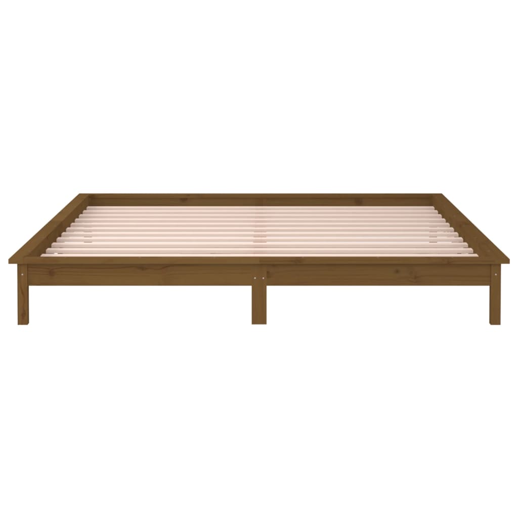 Giroletto con LED senza Materasso Ambra 140x190 Legno Massello | homemem39