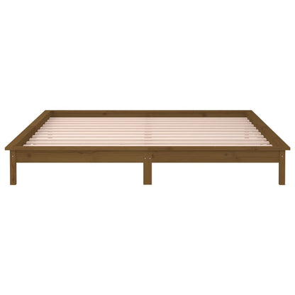 Giroletto con LED senza Materasso Ambra 140x190 Legno Massello | homemem39