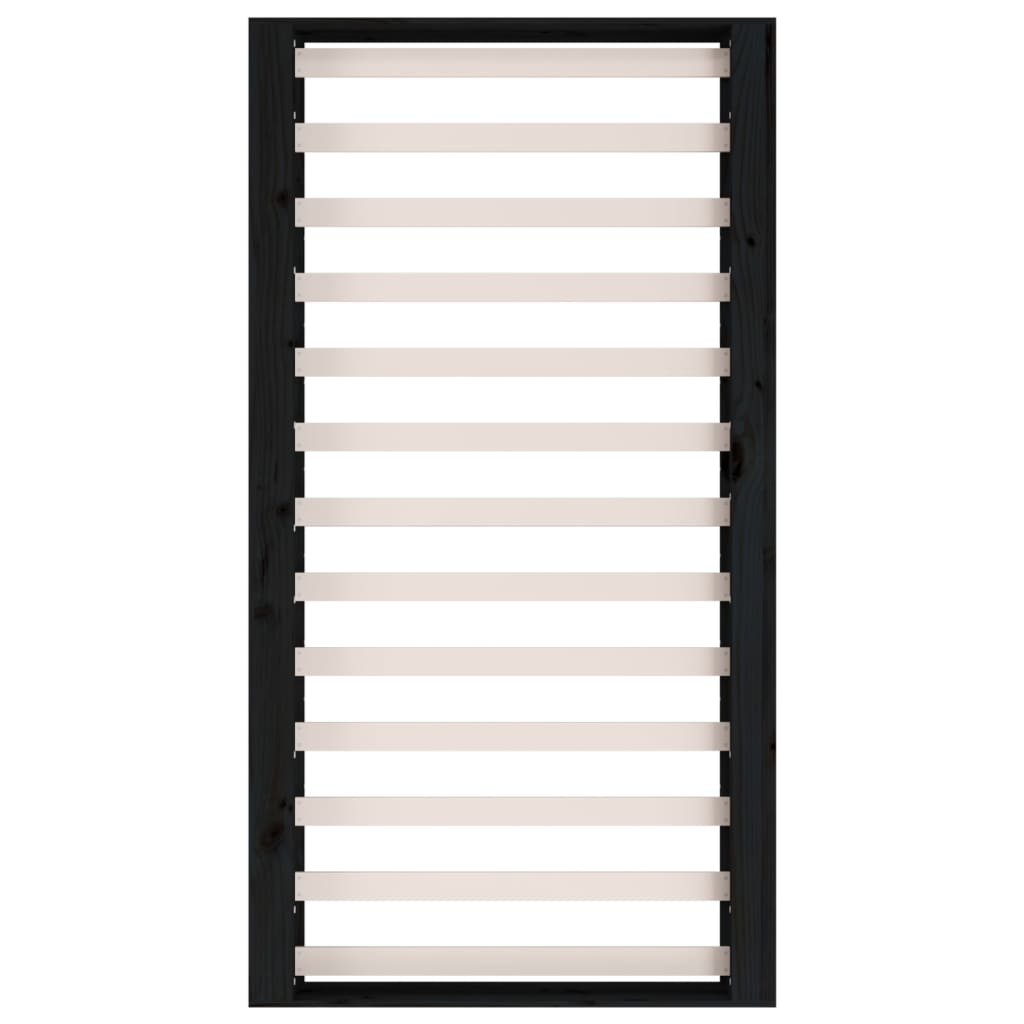 Giroletto Nero 135x190 cm Double in legno Massello - homemem39