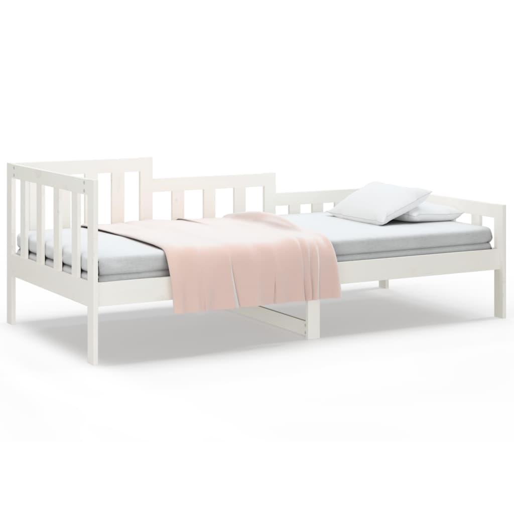 Dormeuse senza Materasso Bianca 80x200 cm Legno Massello Pino | homemem39
