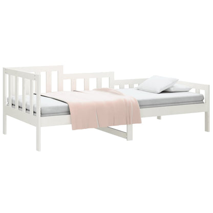 Dormeuse senza Materasso Bianca 80x200 cm Legno Massello Pino | homemem39