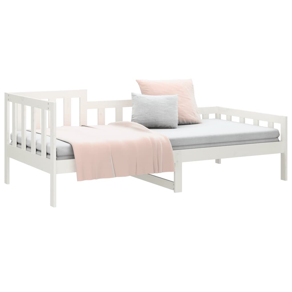 Dormeuse senza Materasso Bianca 80x200 cm Legno Massello Pino | homemem39