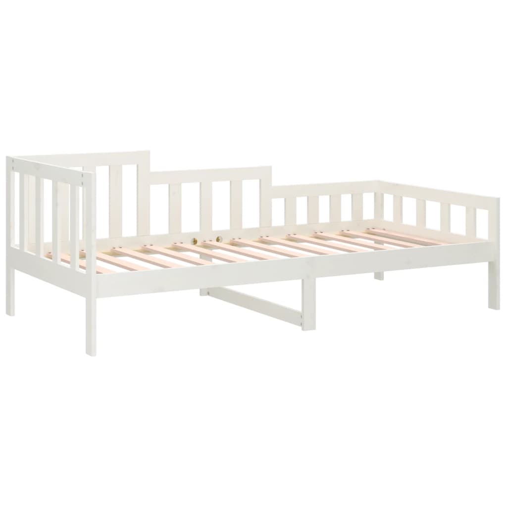 Dormeuse senza Materasso Bianca 80x200 cm Legno Massello Pino | homemem39