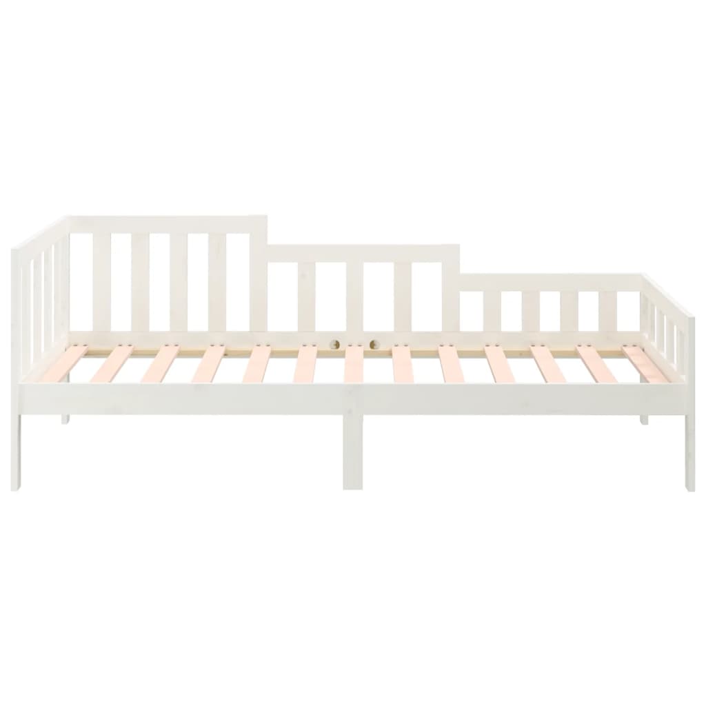 Dormeuse senza Materasso Bianca 80x200 cm Legno Massello Pino | homemem39