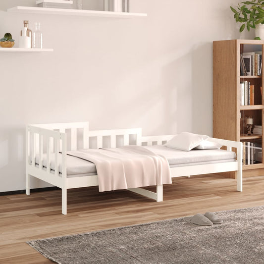 Dormeuse senza Materasso Bianca 90x200 cm Legno Massello Pino | homemem39