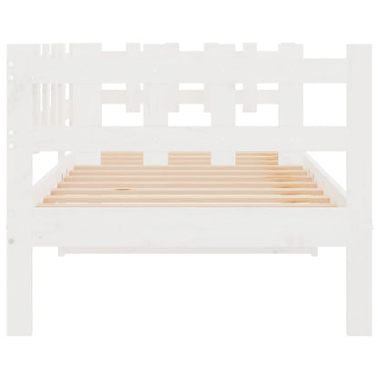 Dormeuse senza Materasso Bianca 80x200 cm Legno Massello Pino | homemem39