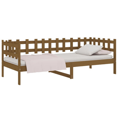 Dormeuse Marrone Ambra 80x200 cm in Legno Massello di Pino | homemem39