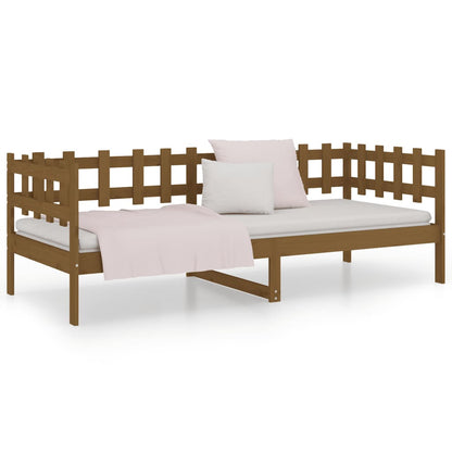 Dormeuse Marrone Ambra 80x200 cm in Legno Massello di Pino | homemem39