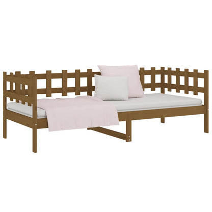 Dormeuse Marrone Ambra 80x200 cm in Legno Massello di Pino | homemem39