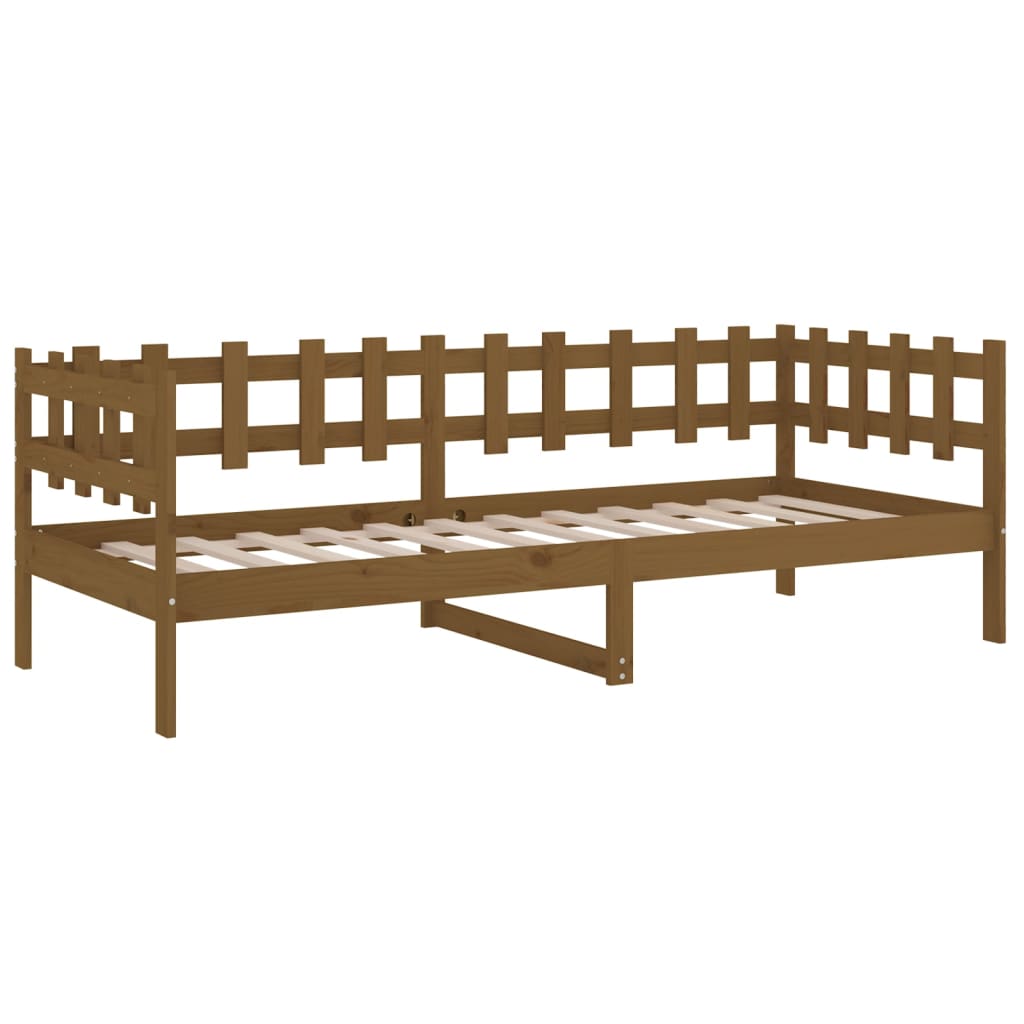 Dormeuse Marrone Ambra 80x200 cm in Legno Massello di Pino | homemem39