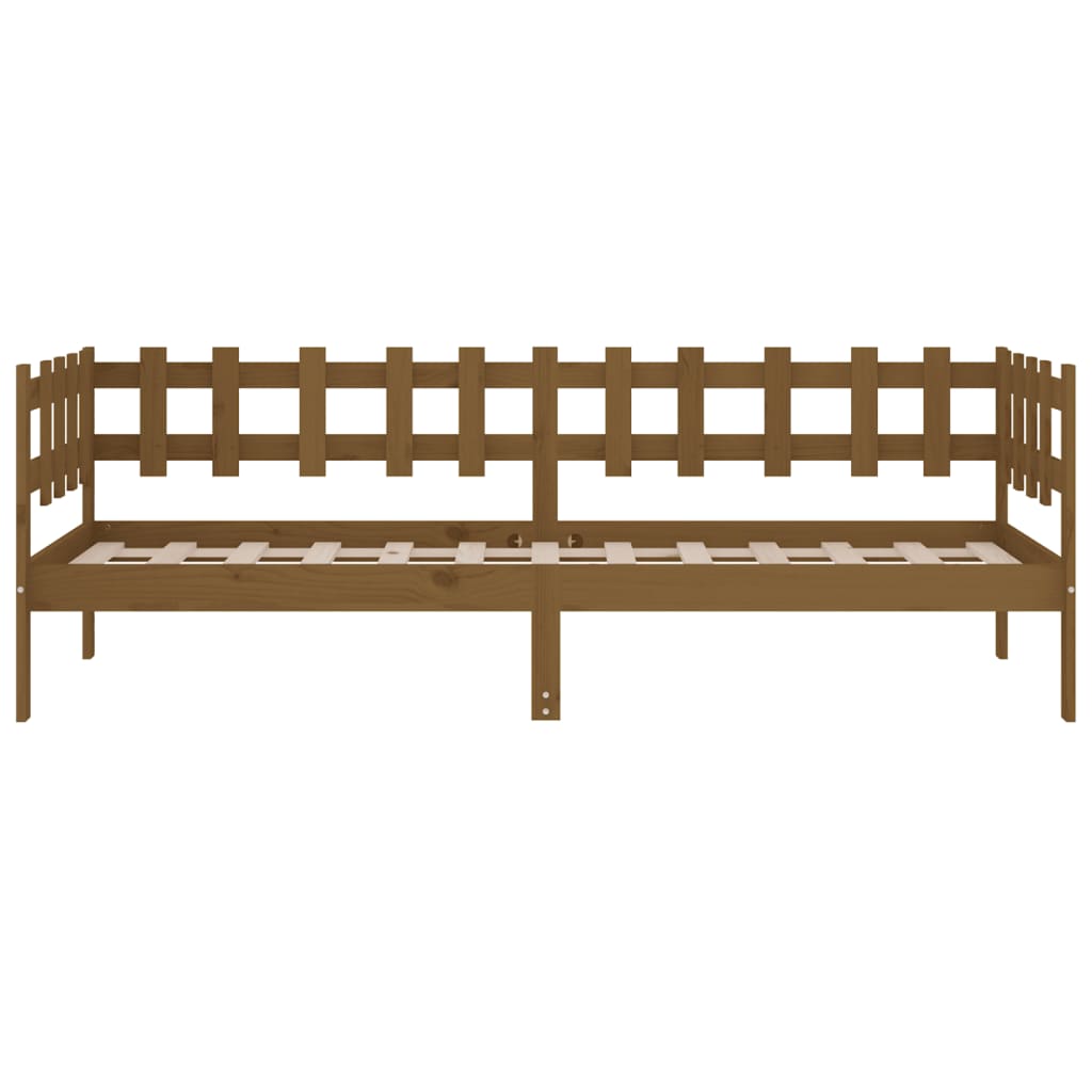 Dormeuse Marrone Ambra 80x200 cm in Legno Massello di Pino | homemem39