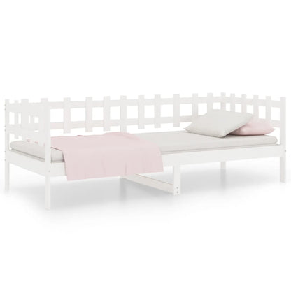 Dormeuse senza Materasso Bianca 90x200 cm Legno Massello Pino | homemem39