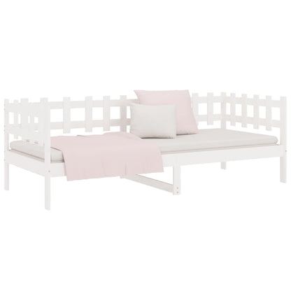 Dormeuse senza Materasso Bianca 90x190 cm Legno Massello Pino | homemem39