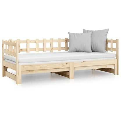 Dormeuse Estraibile 2x(80x200) cm in Legno Massello di Pino | homemem39