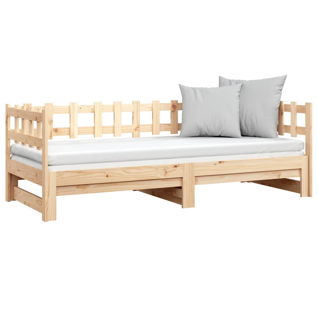 Dormeuse Estraibile 2x(80x200) cm in Legno Massello di Pino | homemem39