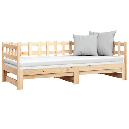 Dormeuse Estraibile 2x(80x200) cm in Legno Massello di Pino | homemem39