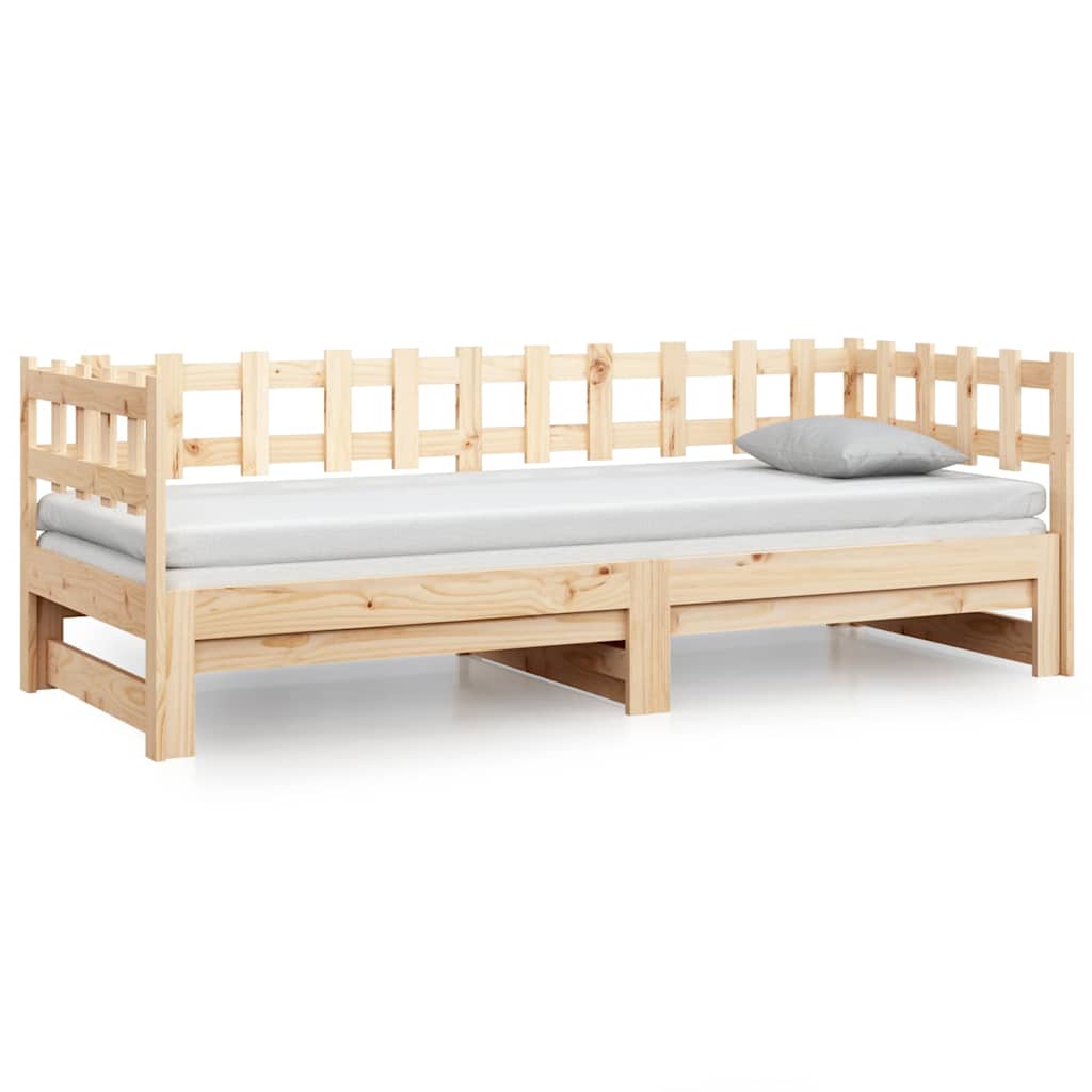 Dormeuse Estraibile 2x(80x200) cm in Legno Massello di Pino | homemem39