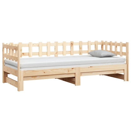 Dormeuse Estraibile 2x(80x200) cm in Legno Massello di Pino | homemem39