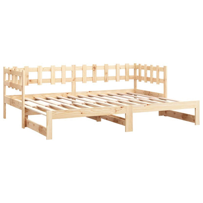 Dormeuse Estraibile 2x(80x200) cm in Legno Massello di Pino | homemem39