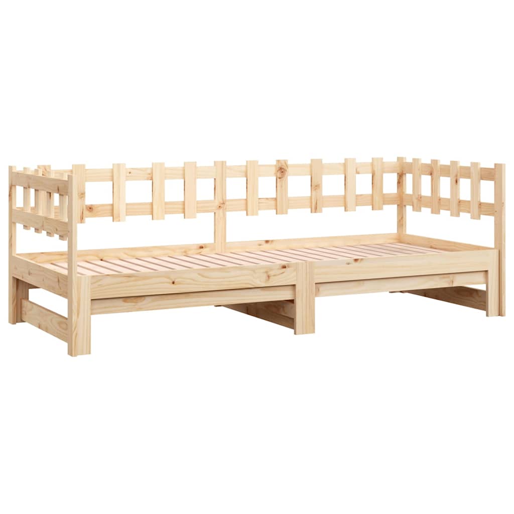 Dormeuse Estraibile 2x(80x200) cm in Legno Massello di Pino | homemem39
