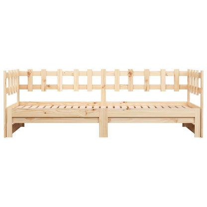 Dormeuse Estraibile 2x(80x200) cm in Legno Massello di Pino | homemem39