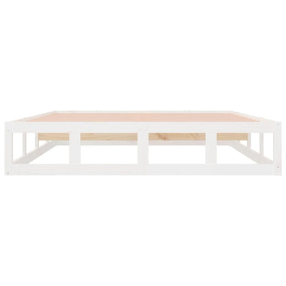 Giroletto Bianco 135x190 cm Double in legno Massello | homemem39